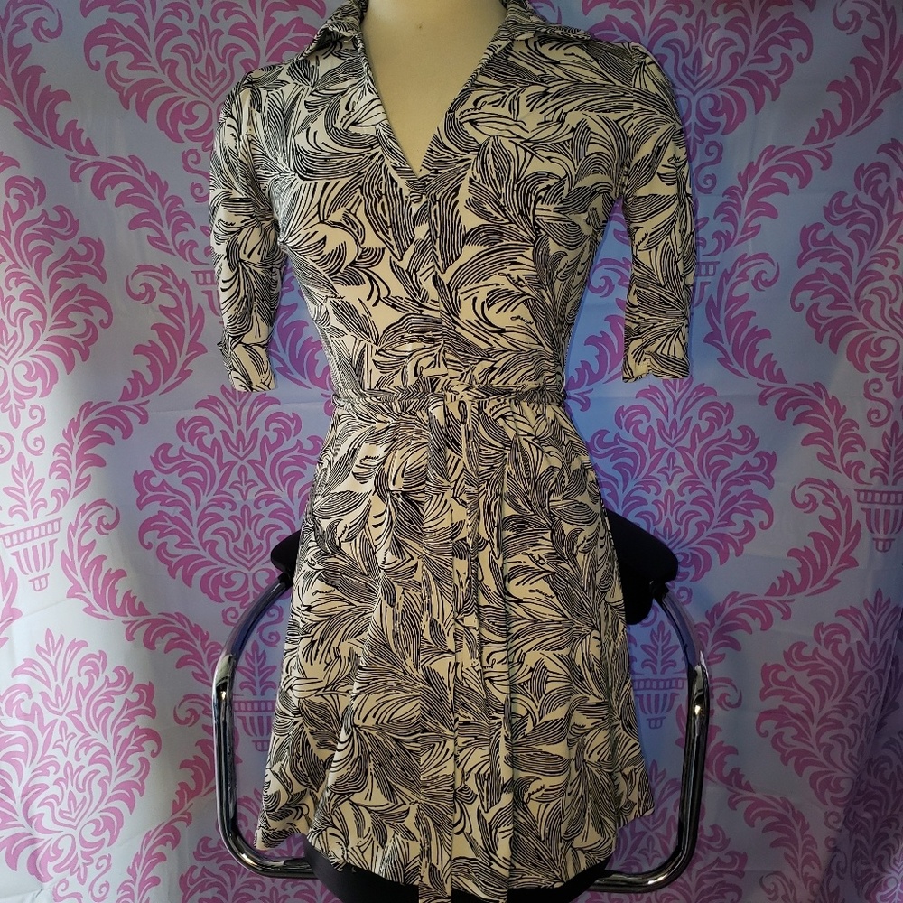 Guess Jean's Black & White Print Dress